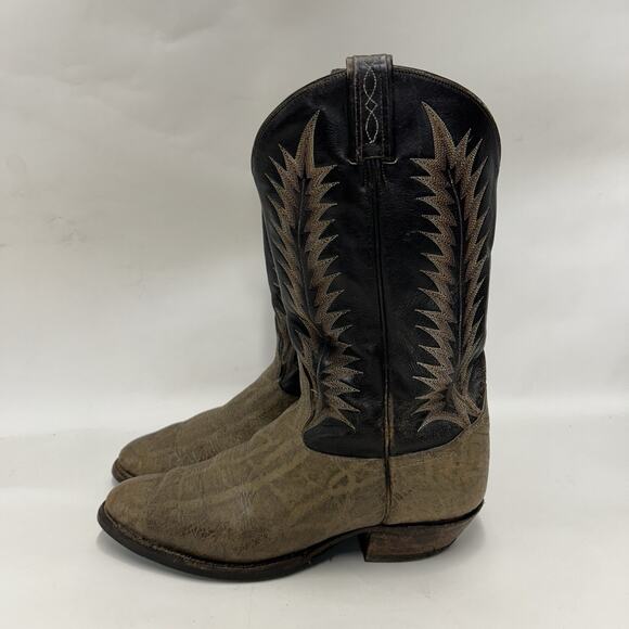 Vintage Tony Lama 8601 Gold Label Elephant Cowboy Boots main image 9